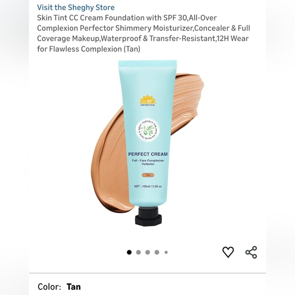 Other - Perfect Cream Skin Tint CC Cream - Tan 3 Tubes Selling As Bundle